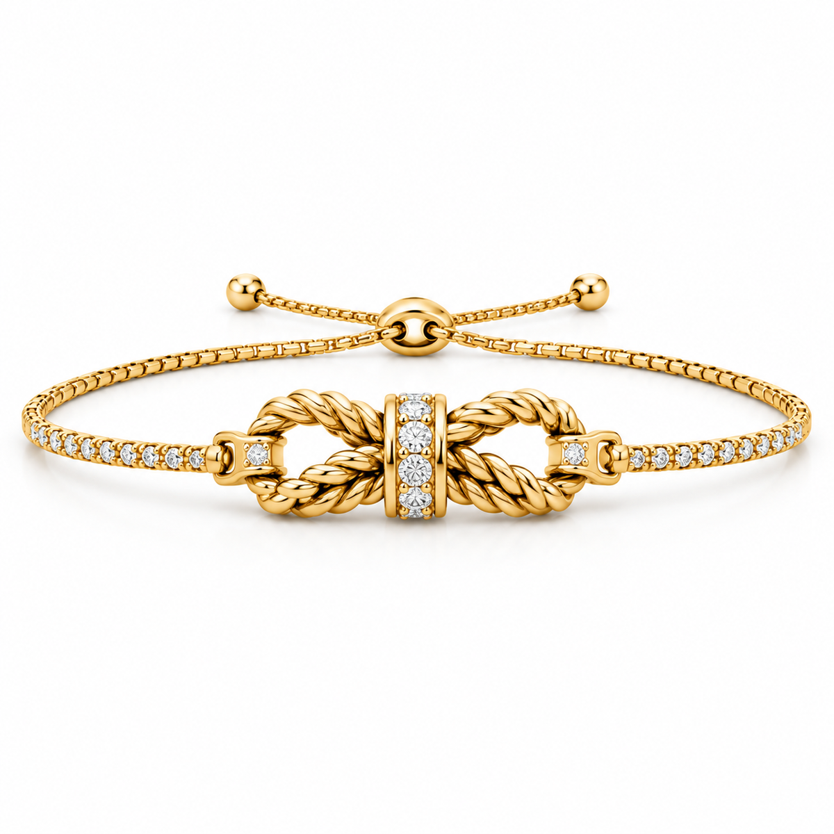 Knotted Heritage Clasp Bracelet design rendering