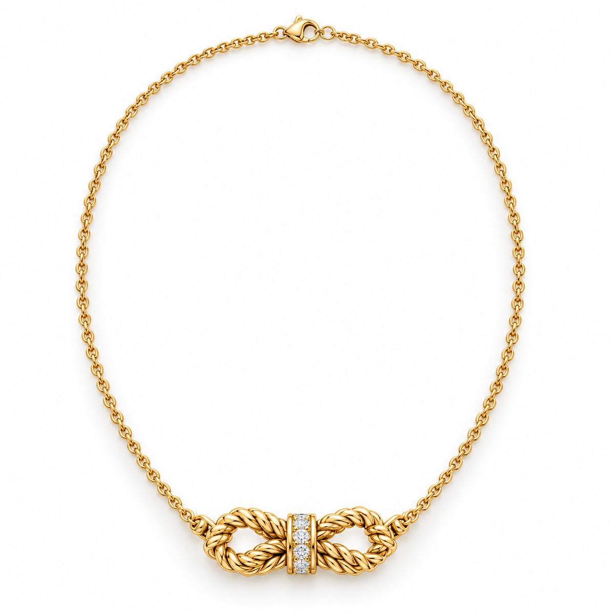 Knotted Heritage Necklace design rendering