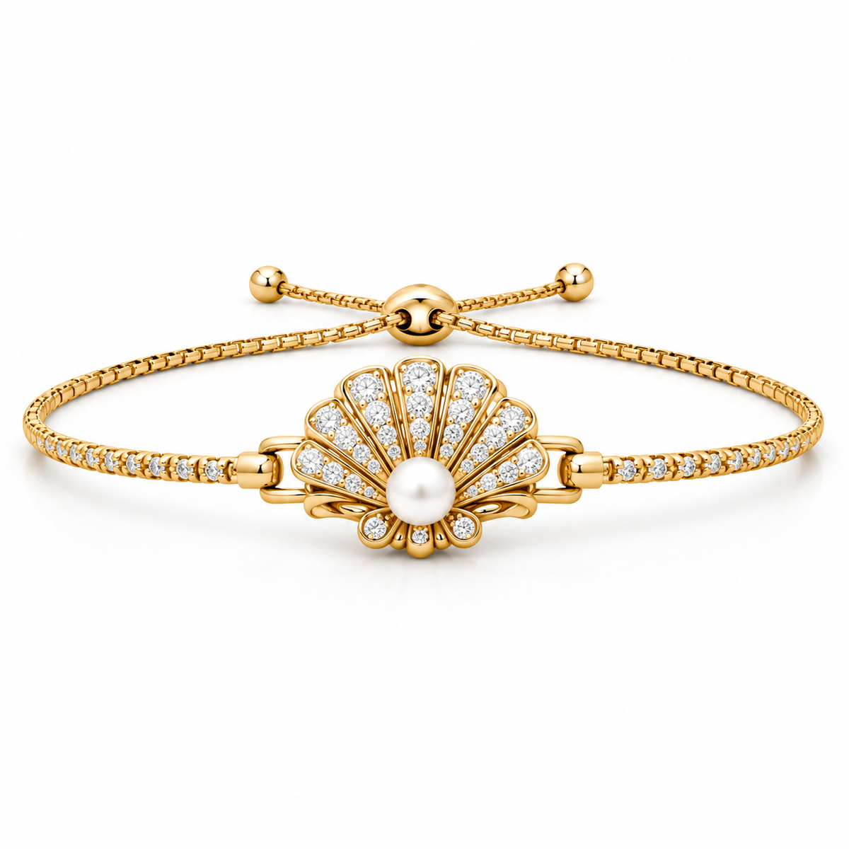 Seashell Lock Bracelet design rendering