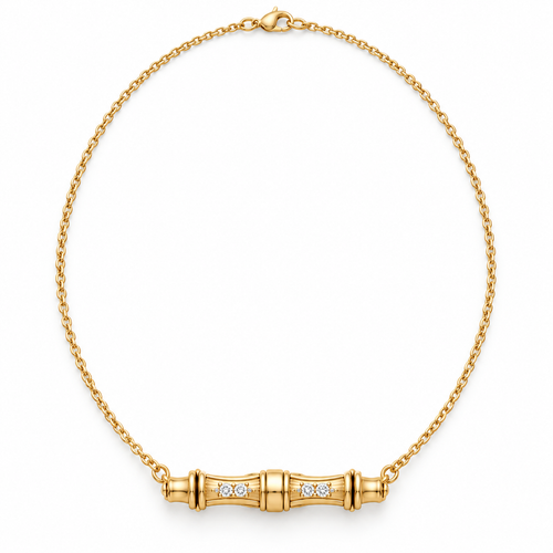 Bamboo Segment Necklace design rendering