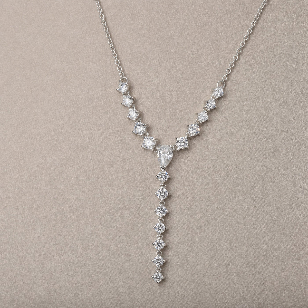 Y-Drop Lariat Necklace flat lay