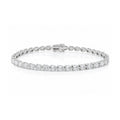 Pear Cut Sterling Silver Tennis Bracelet